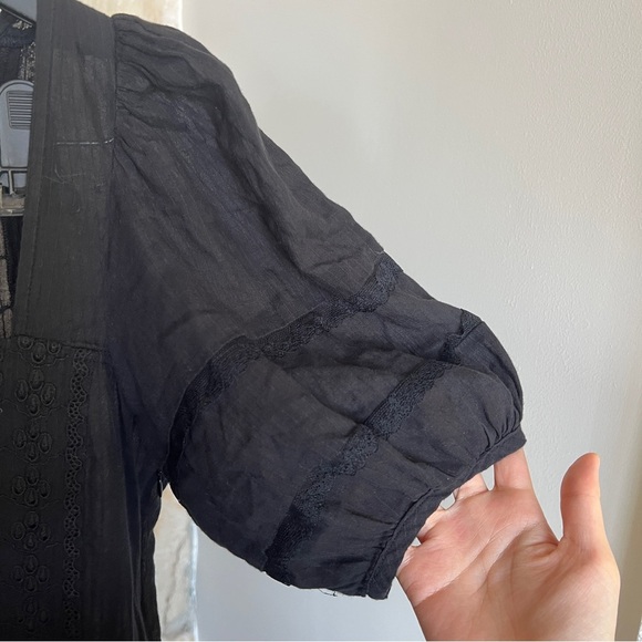 Reformation Norwich Organic Cotton Midi Dress Black - Picture 5 of 8